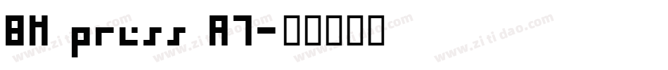 BM press A7字体转换